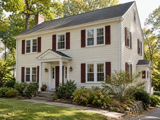 Exterior Painting in a distinct Connecticut residential setting